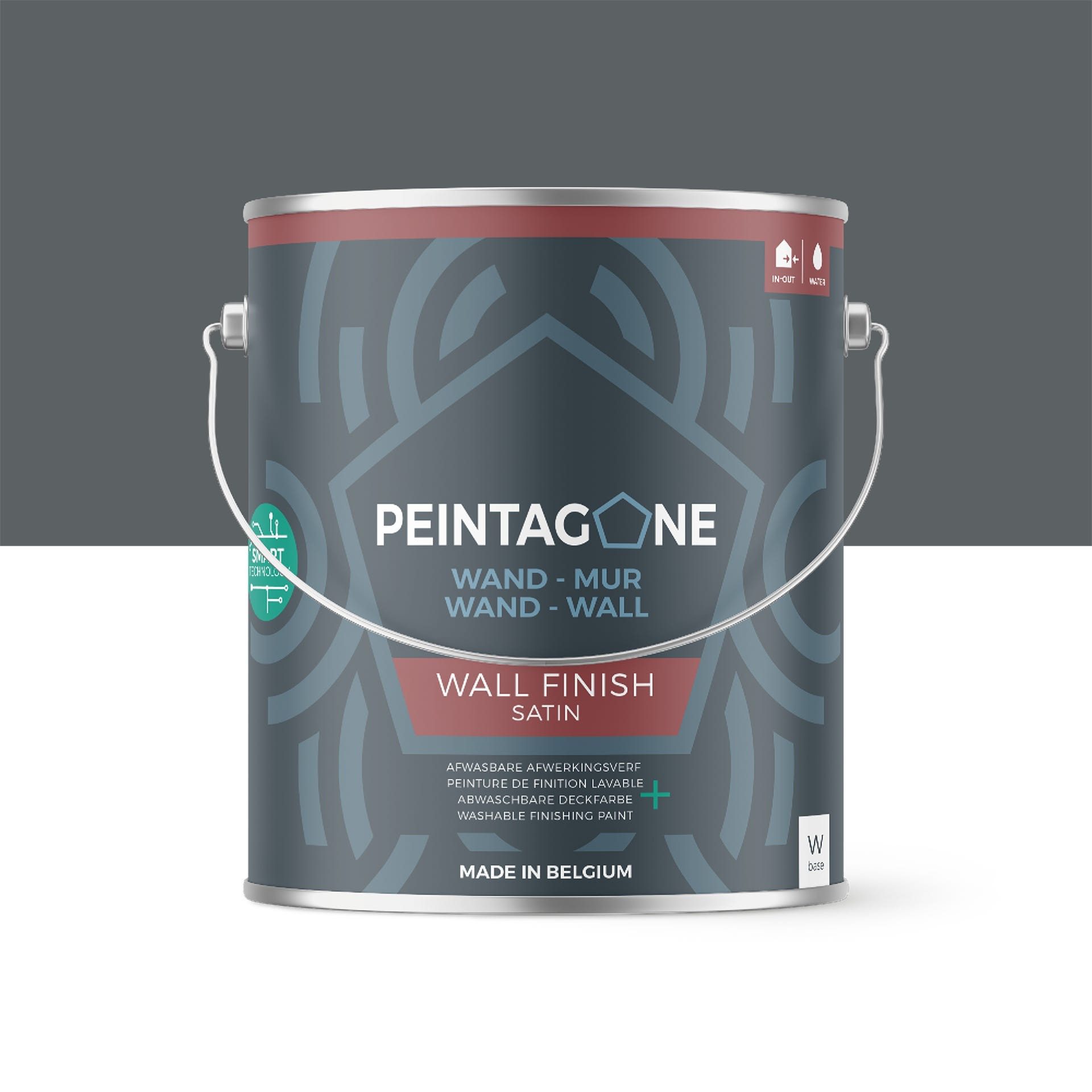 Application peinture mate sur mur rénové par artisan peintre